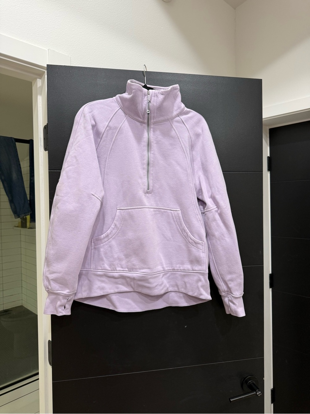 lululemon athletica Lavender Half-Zip Cowl Pullover